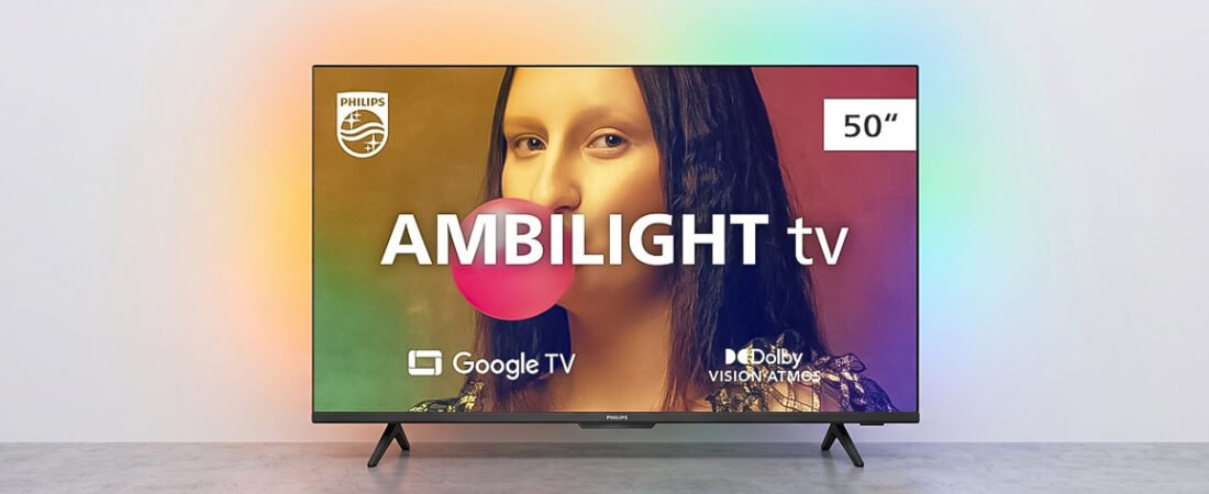 Vale a Pena? Análise Completa da Smart TV Philips 50″ 4K Ambilight PUG8100